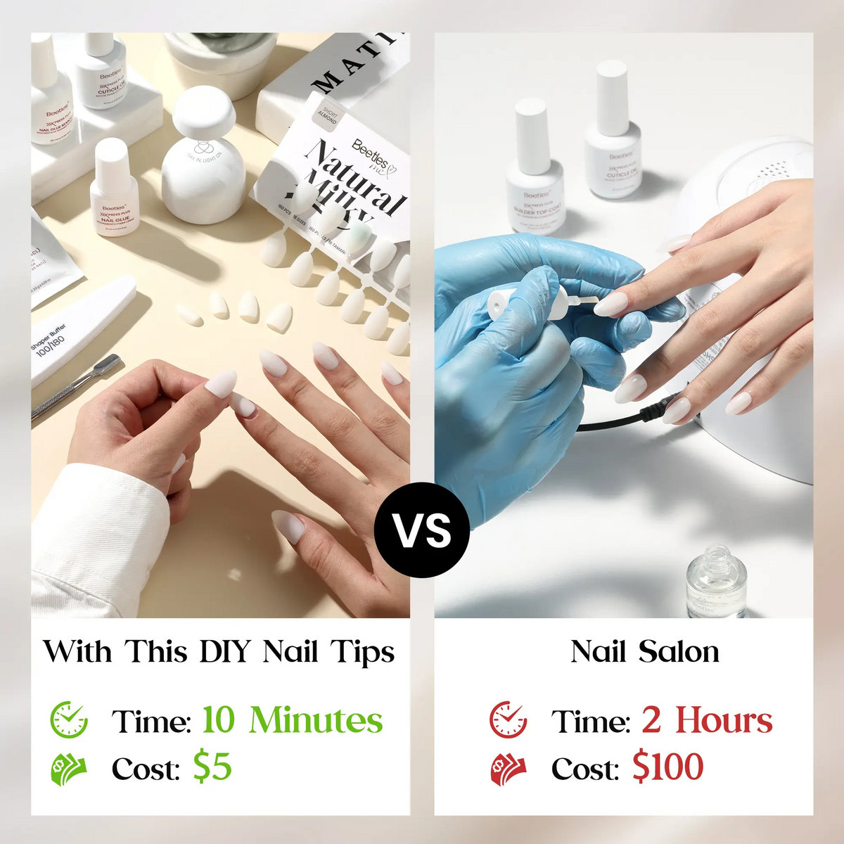 Cat Eye Press-On Nails – Gel-Painted French Tips, Full Cover Soft Gel Fake Nails for DIY Salon Manicure
