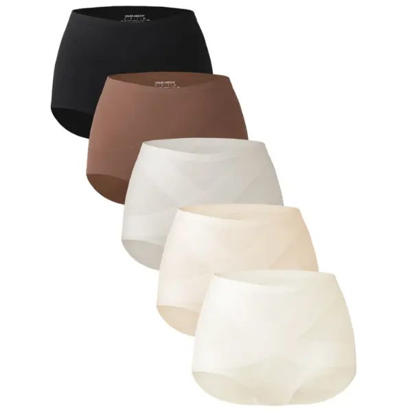 Women's Seamless High Waist Panties – 5-Pack, Buttery Soft Full Coverage Underwear (S-XL)