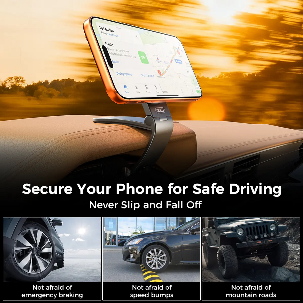 Magnetic Car Phone Mount – MagSafe Compatible | 20-Magnet 360° Holder for iPhone 17/16/15/14/13/12
