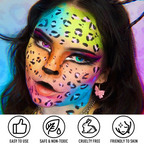 Athena 20-Color Face & Body Paint Palette – Waterproof, Non-Toxic, for Halloween & Artistic Makeup
