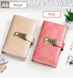 A6 Leather Journal with Combination Lock – 100 Pages