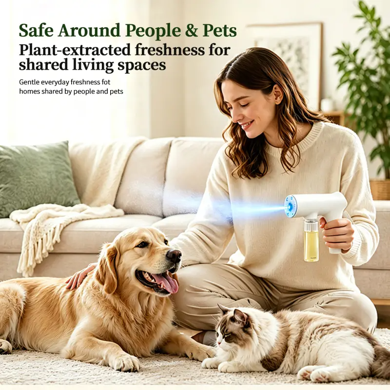 GeniKiss Nano Probiotic Pet Deodorizer – Bio-Enzyme Odor Eliminator Spray for Home & Pets