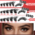 Flora Lash Extension Kit – Ultra-Dense Clusters, 3 Styles