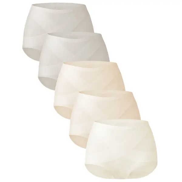 Women's Seamless High Waist Panties – 5-Pack, Buttery Soft Full Coverage Underwear (S-XL)