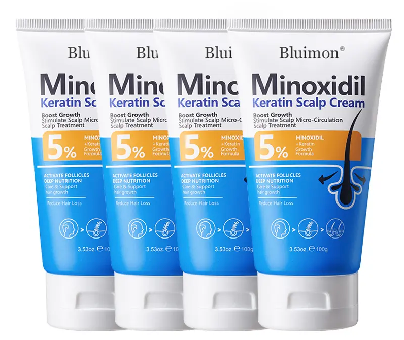 5% Minoxidil Scalp Cream with Keratin & Ginger