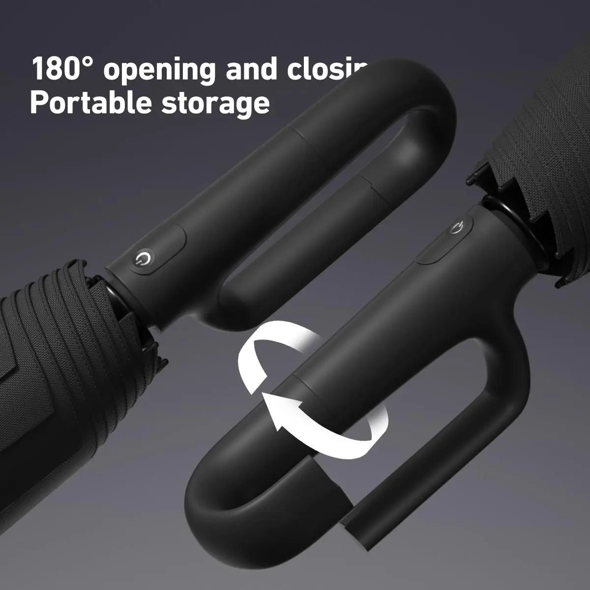 Automatic Folding Umbrella – Windproof & Waterproof | 10-Rib Double Canopy | Men & Women