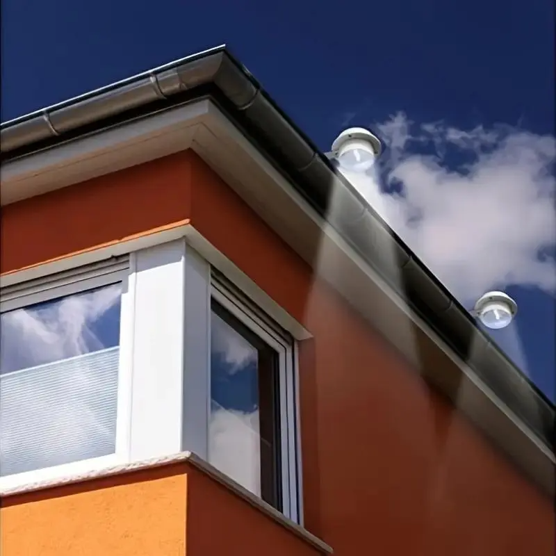 Solar LED Gutter Lights – Auto Sensor, Waterproof, for Garden, Stairs & Garage (White)