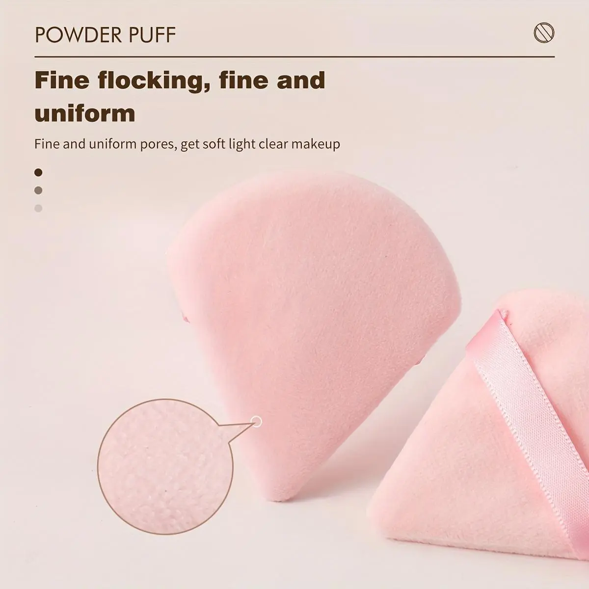 10-Pack Reusable Triangular Powder Puffs