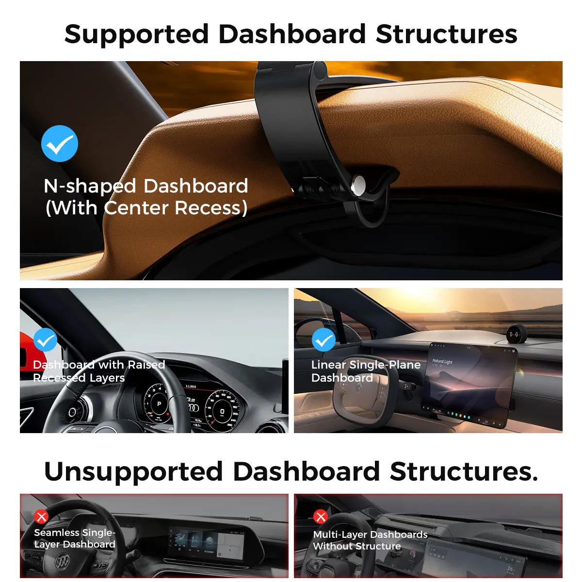 Magnetic Car Phone Mount – MagSafe Compatible | 20-Magnet 360° Holder for iPhone 17/16/15/14/13/12