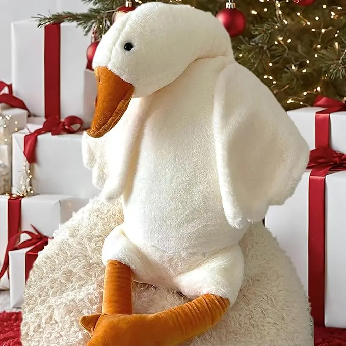 Giant White Goose Plush Pillow