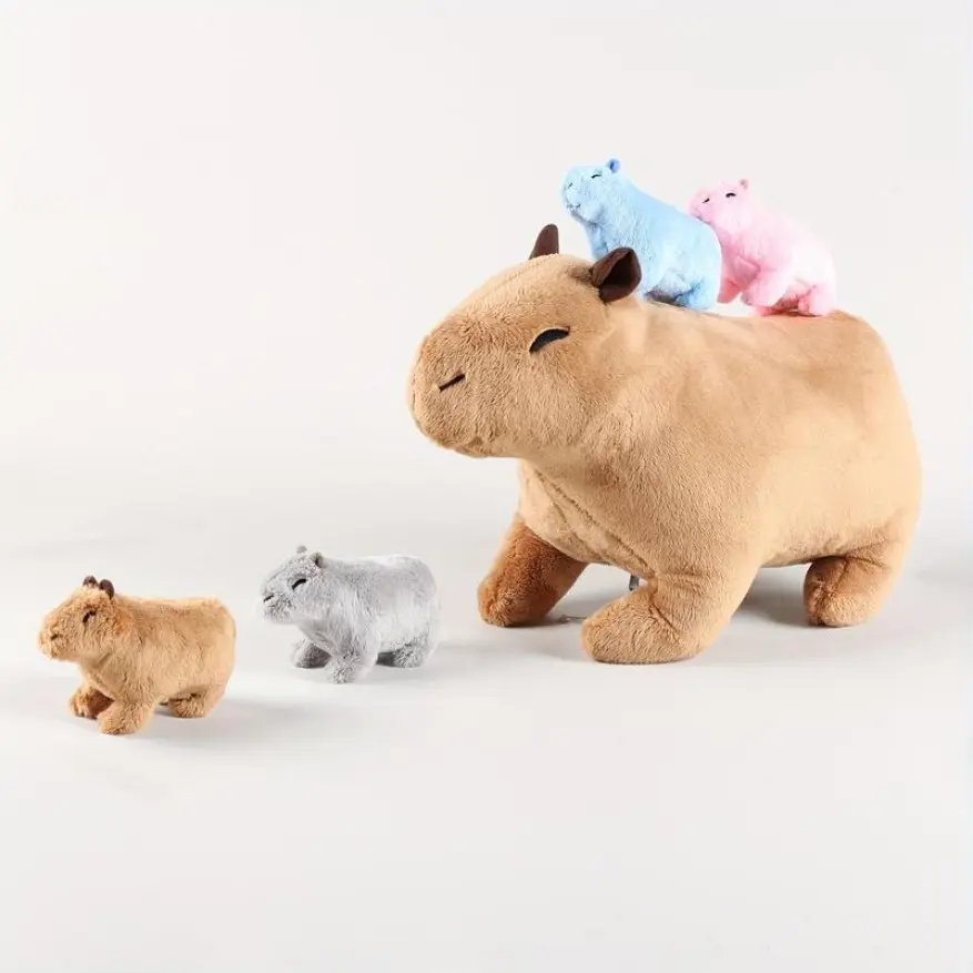 Cute Capybara Plush Toy Set