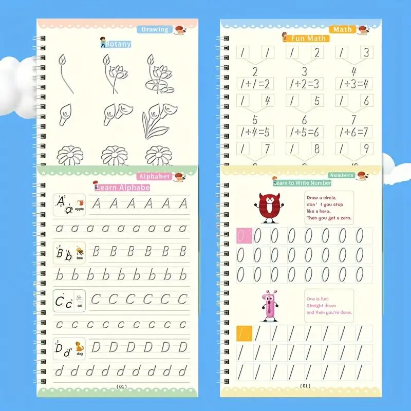 Reusable Grooved Handwriting Practice Books for kids