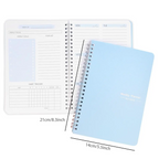 Portable Spiral Weekly Planner Notebook