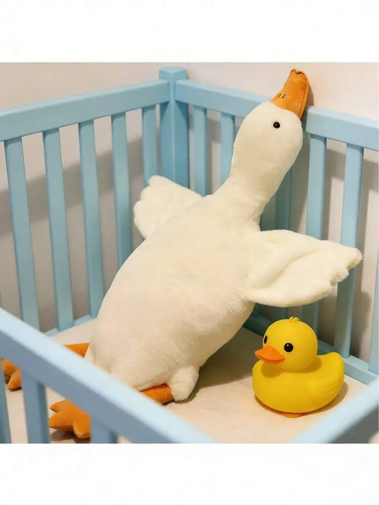 Giant White Goose Plush Pillow
