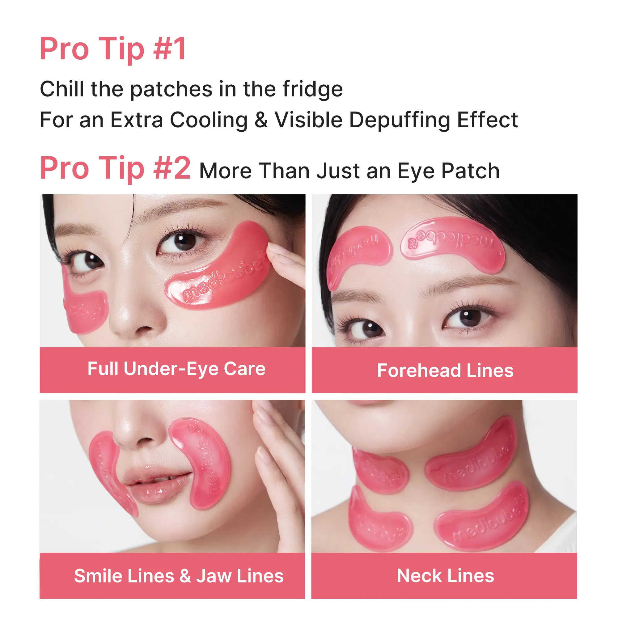 PDRN Pink Collagen Jelly Eye Mask | Hydrogel Eye Patches with PDRN, Collagen & NAD+
