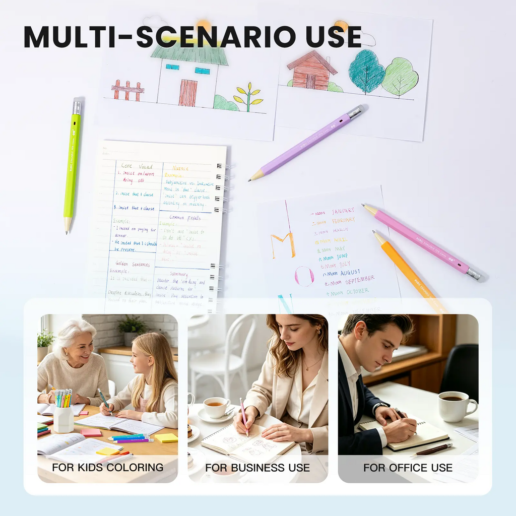 iiGEN 36-Color Erasable Gel Pen Set | 0.6mm Fine Tip, Ergonomic Hexagonal Grip