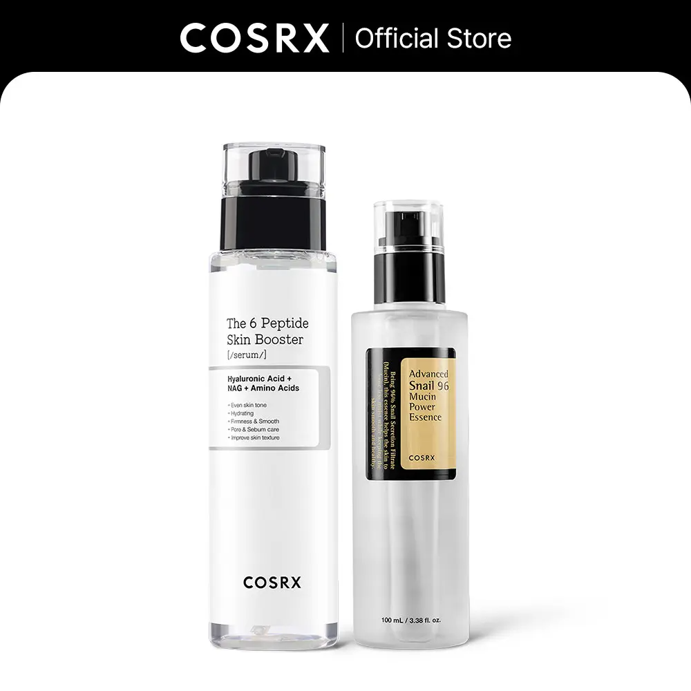 6 Peptide Serum + Snail Mucin Essence Skin Repair Duo