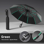 Automatic Folding Umbrella – Windproof & Waterproof | 10-Rib Double Canopy | Men & Women