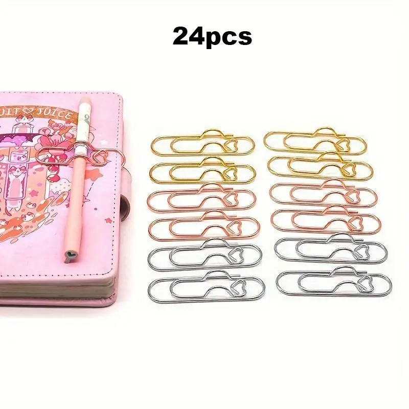 Cute Metal Pen Clips & Paper Clips