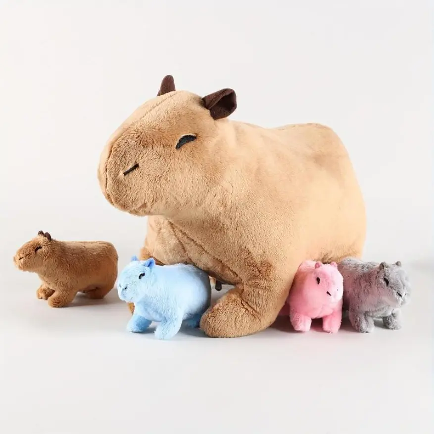 Cute Capybara Plush Toy Set