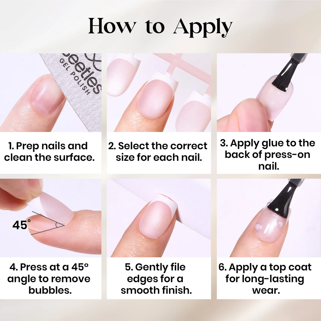 Cat Eye Press-On Nails – Gel-Painted French Tips, Full Cover Soft Gel Fake Nails for DIY Salon Manicure