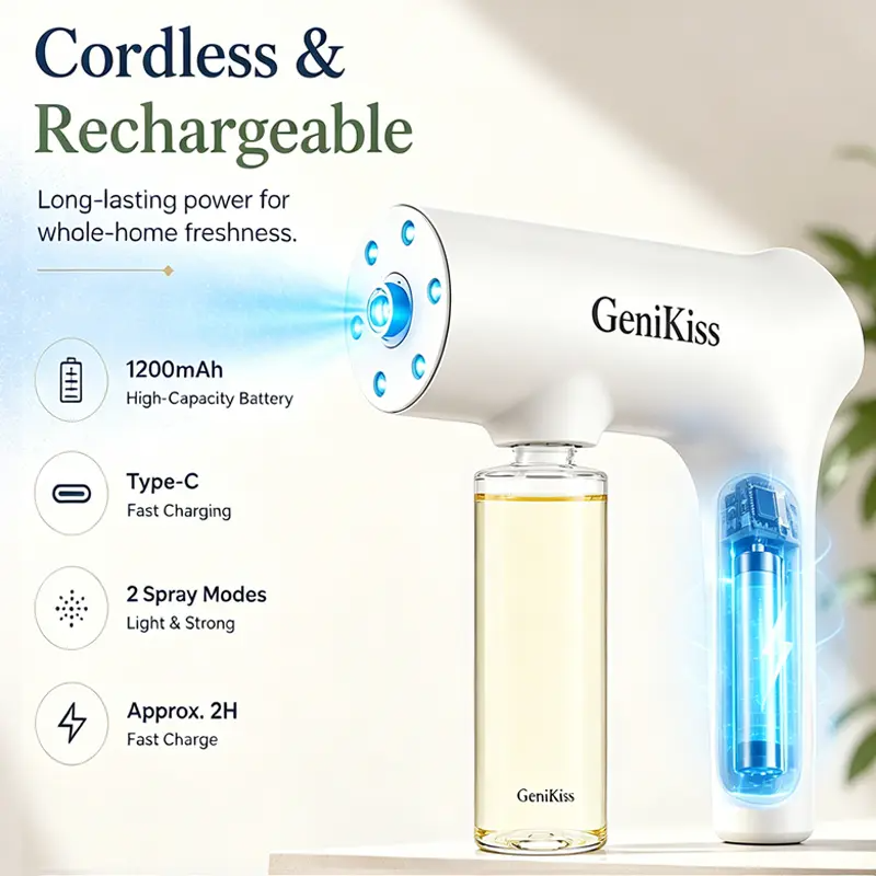 GeniKiss Nano Probiotic Pet Deodorizer – Bio-Enzyme Odor Eliminator Spray for Home & Pets
