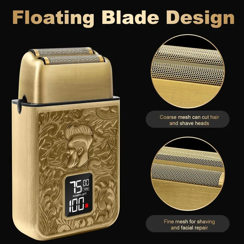 3-Speed Electric Head Shaver for Bald Men