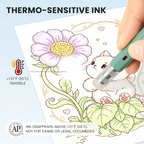 iiGEN 36-Color Erasable Gel Pen Set | 0.6mm Fine Tip, Ergonomic Hexagonal Grip
