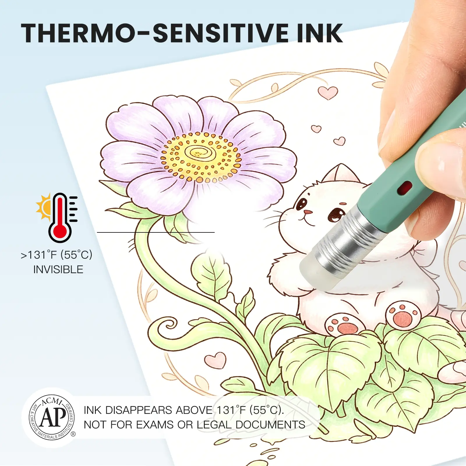 iiGEN 36-Color Erasable Gel Pen Set | 0.6mm Fine Tip, Ergonomic Hexagonal Grip