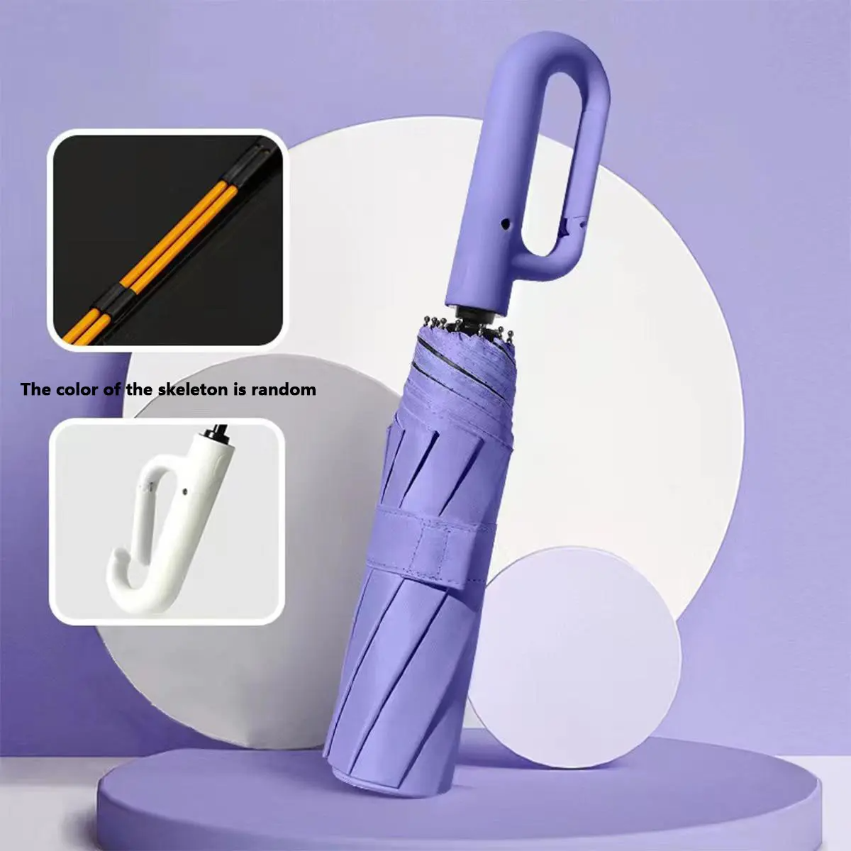 Automatic Folding Umbrella – Windproof & Waterproof | 10-Rib Double Canopy | Men & Women