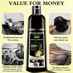 3-in-1 Hair Dye Shampoo – Ginseng Herbal Formula, Covers Grays, Long-Lasting Color (200ml)