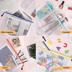 A4 Mesh Zipper File Pouches