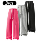 Men's Fleece-Lined Warm Sweatpants | Drawstring design, loose fit—suitable for autumn and winter wear.