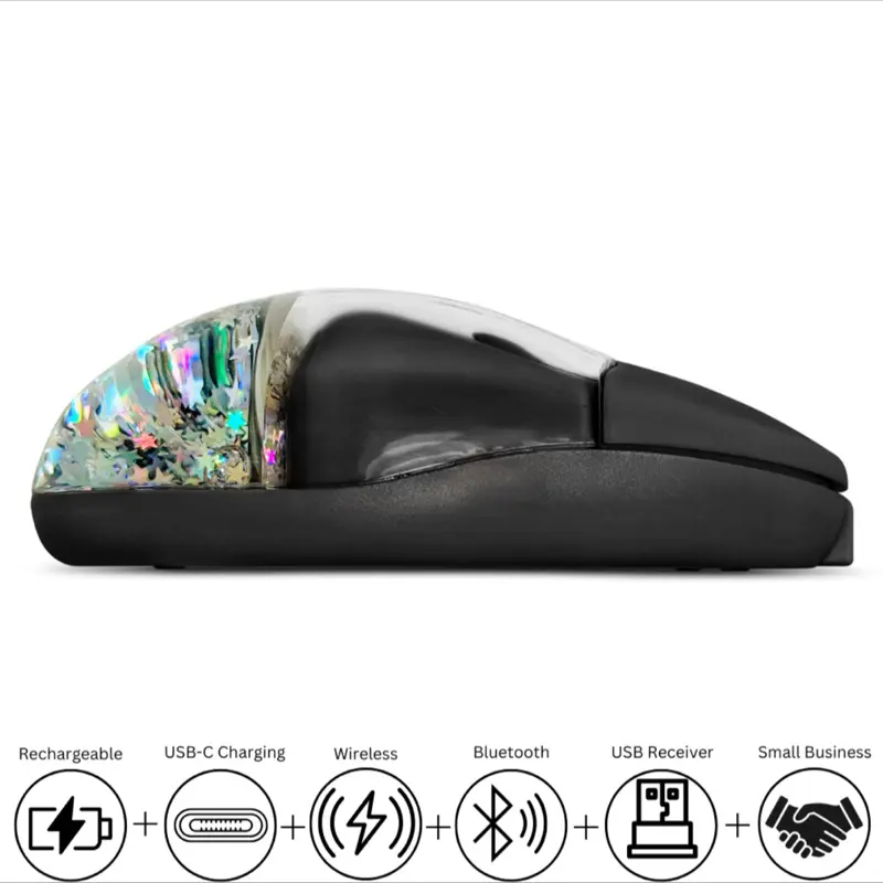 Liquid Glitter Wireless Mouse 1