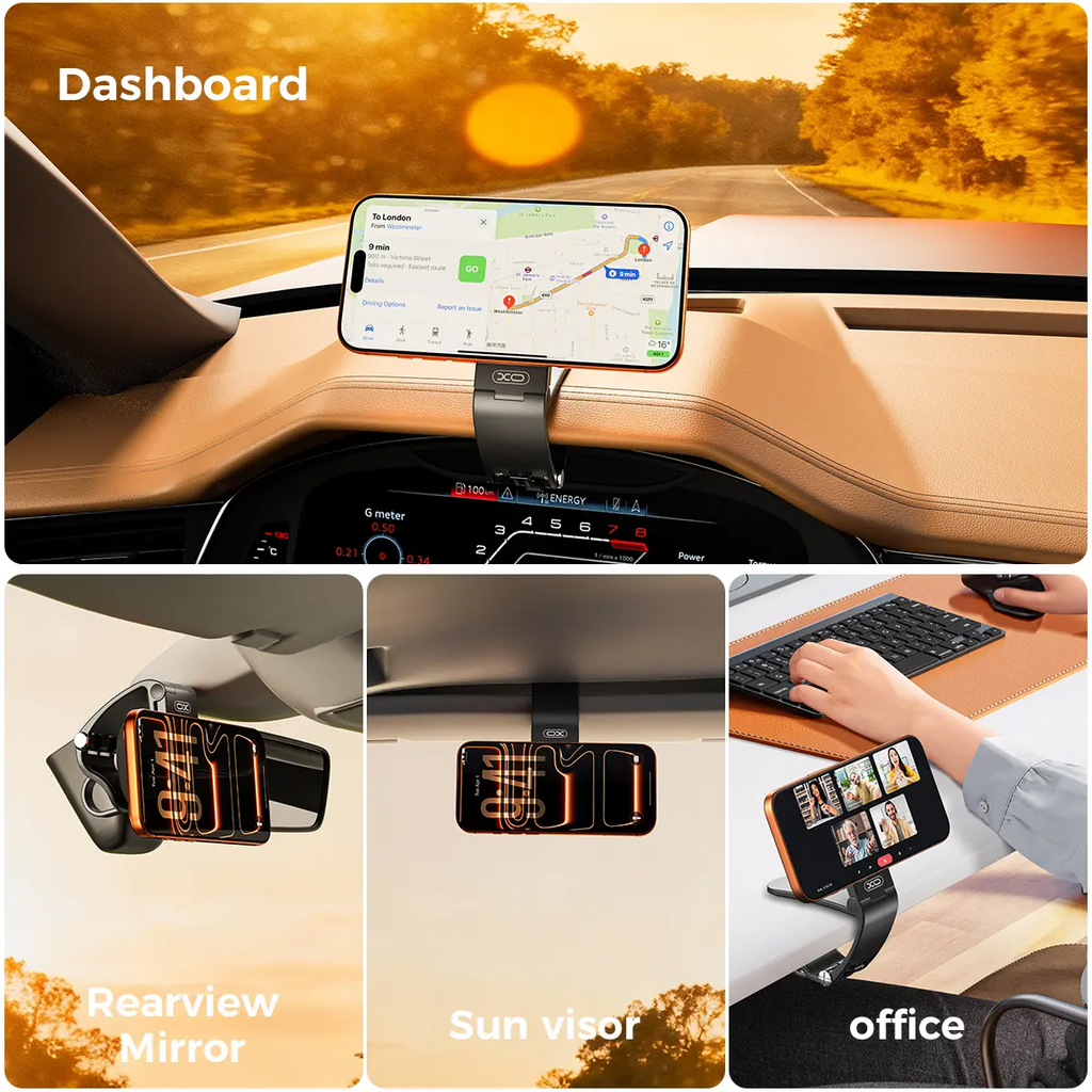 Magnetic Car Phone Mount – MagSafe Compatible | 20-Magnet 360° Holder for iPhone 17/16/15/14/13/12