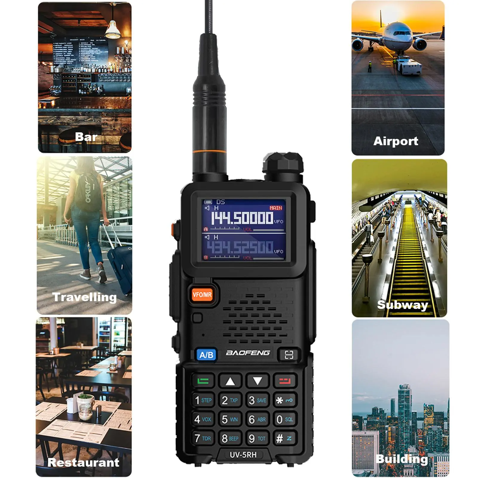 Long-Range Rechargeable Walkie Talkie