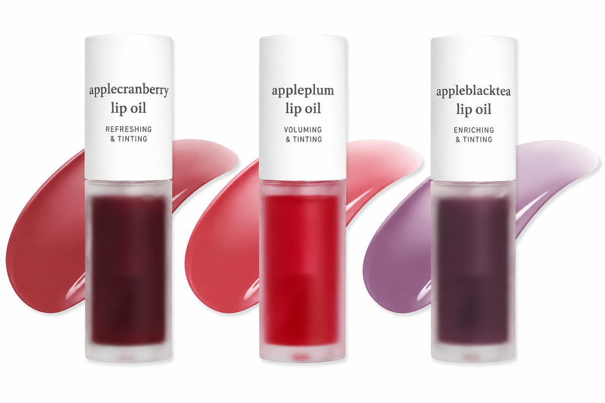 Apple Lip Oil & Lip Stain – 2-in-1 Glossy Tint | Long-Lasting, Hydrating | 16 Shades