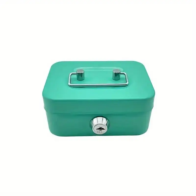 Mini Metal Piggy Bank with Key Lock