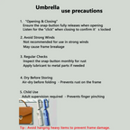 Automatic Folding Umbrella – Windproof & Waterproof | 10-Rib Double Canopy | Men & Women