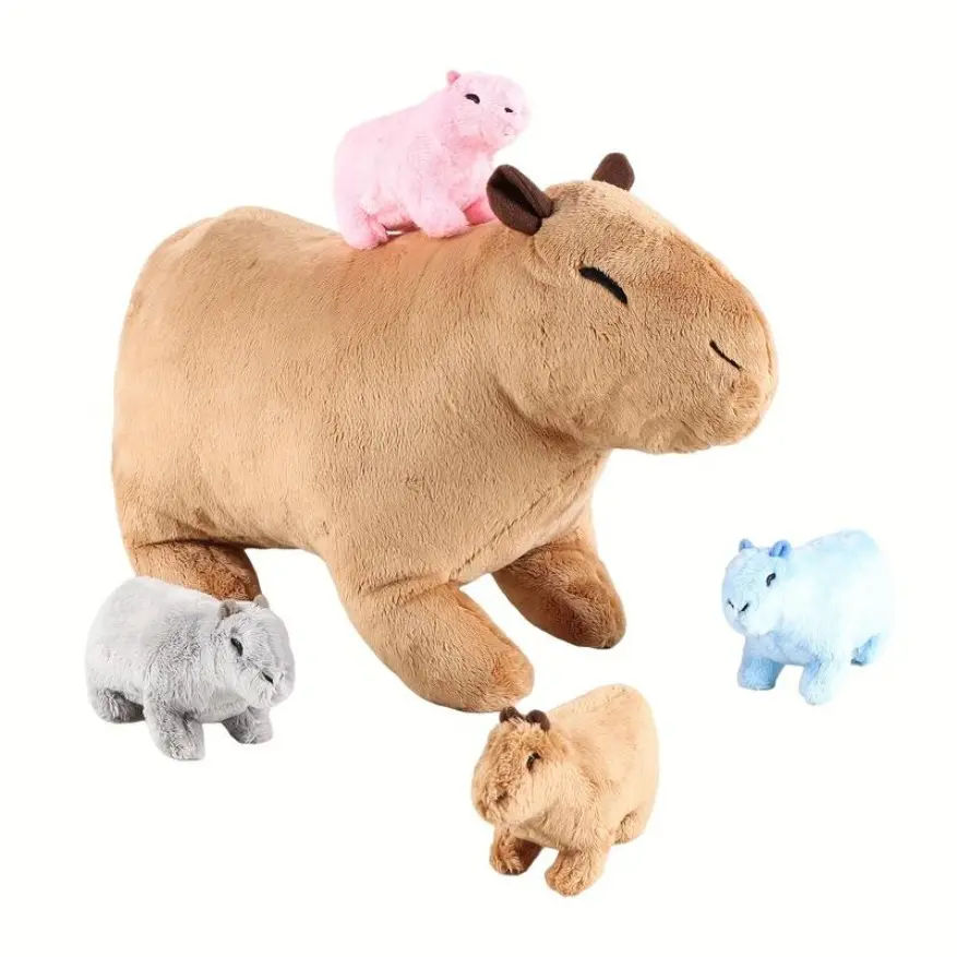 Cute Capybara Plush Toy Set