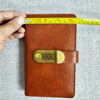 A6 Leather Journal with Combination Lock – 100 Pages