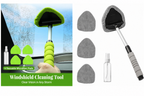 Car Windshield Cleaner – Microfiber Window Cleaning Tool with 180° Swivel Head & Extendable Handle
