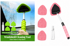 Car Windshield Cleaner – Microfiber Window Cleaning Tool with 180° Swivel Head & Extendable Handle